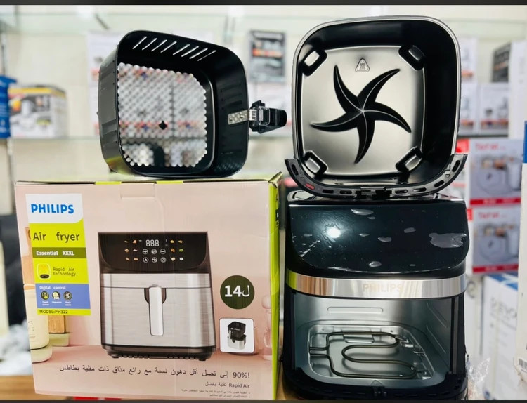 سرخ کن دوالمنت فیلیپس- ظرفیت 14 لیتری تمام استیل سبددار- مدل PH322