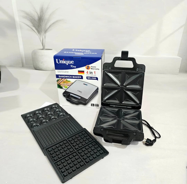 ساندویچ ساز 4 کاره یونیک مدل MN-2080