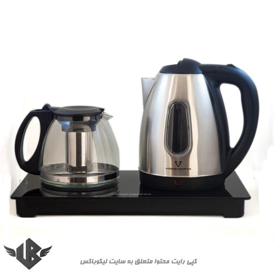 چای ساز وگاتی مدل VE-113 ظرفیت ۲ لیتر با کتری استیل
