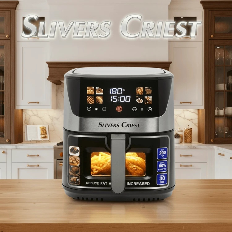 سرخ کن دوالمنت سیلورکرست- ظرفیت 14 لیتری جلو شیشه ای قدرت 2200W وات- مدل SCS-6090-D