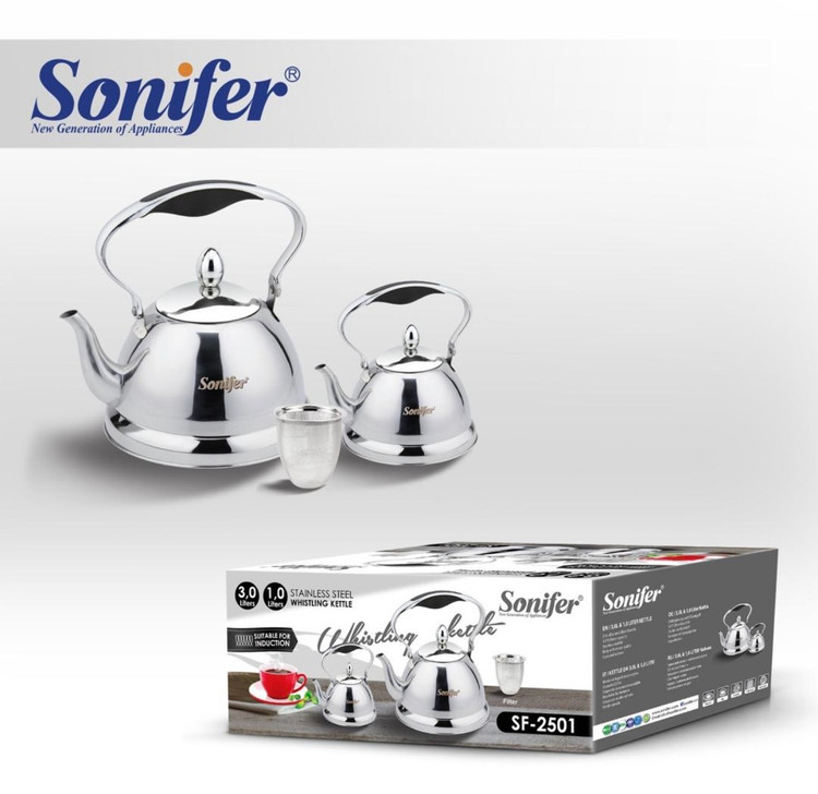 ست کتری و قوری استیل سوتدار سونیفر مدل SF-2501