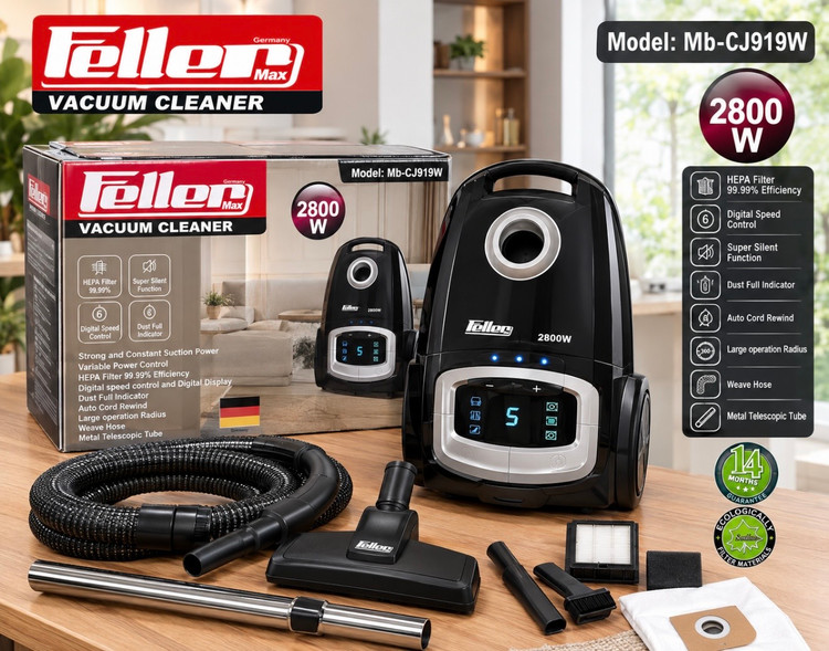 جاروبرقی فلر مکس Feller Max مدل MB-CJ919B توان 2800 وات