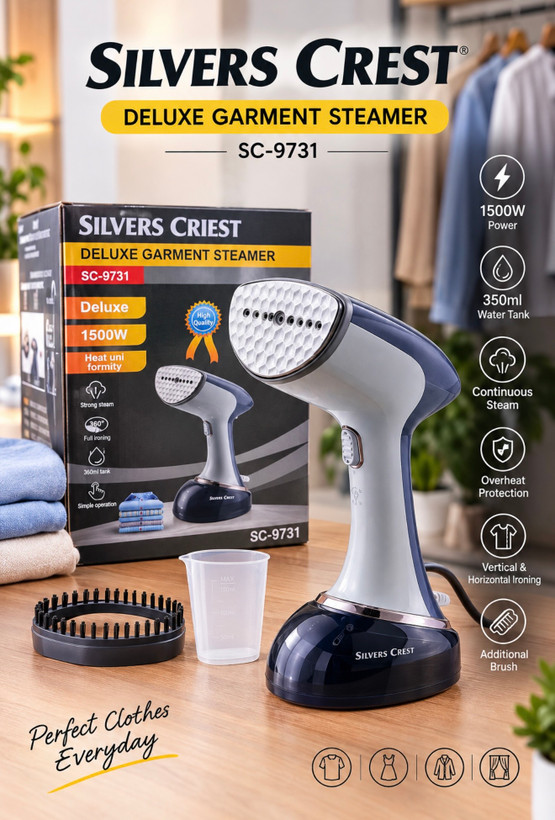 بخارگر لباس سیلور کرست مدل SC-9731 توان 1500 وات | مخزن 350 میلیلیتر