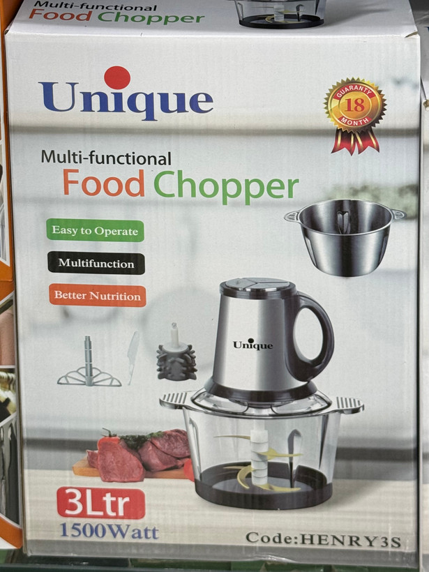 خردکن چندکاره یونیک Unique مدل HENRY3S ظرفیت 3 لیتر توان 1500 وات