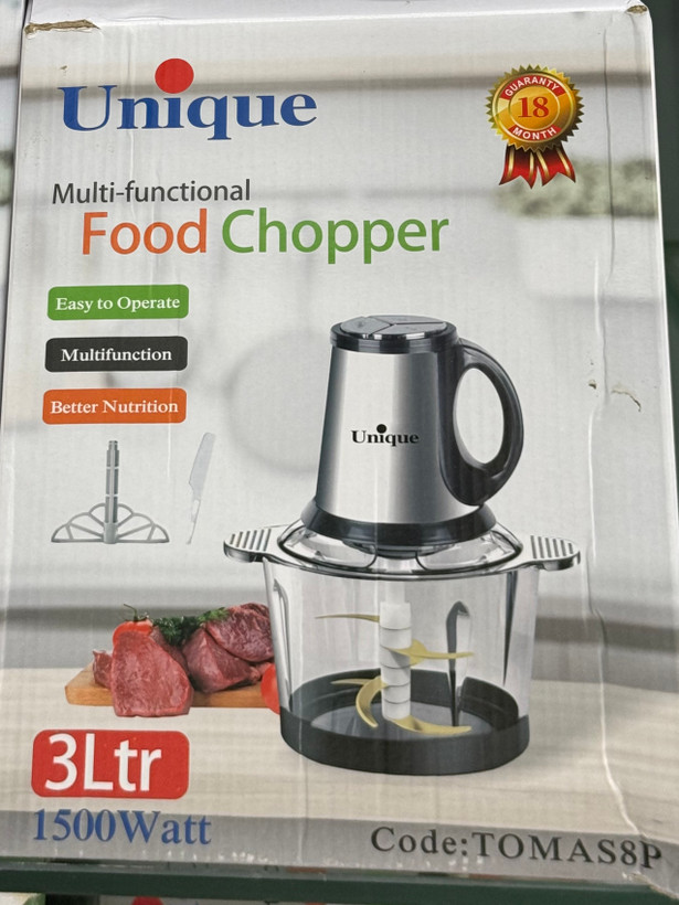 خردکن چندکاره Unique مدل TOMAS8P ظرفیت 3 لیتر با توان 1500 وات